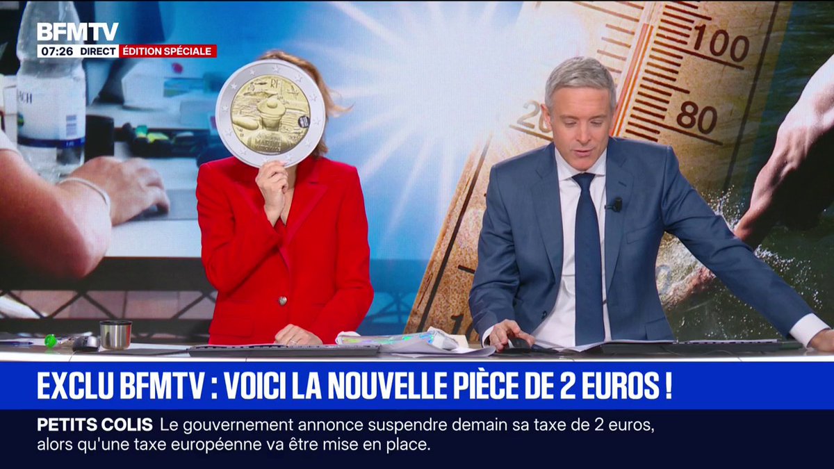 Voici la nouvelle pièce de 2 euros, frappée par la Monnaie de Paris pour les 400 ans de la Marine nationale