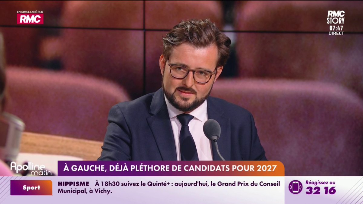 🎙️ "Je serai candidat à la primaire interne du parti Socialiste", annonce Philippe Brun, député PS de l’Eure. En vue d'être candidat à la présidentielle 2027 #ApollineMatin