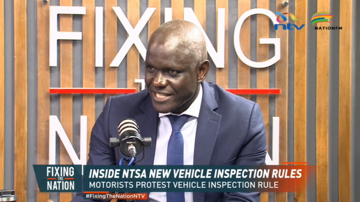 NTSA to license about 70 privately operated vehicle inspection centres across the country as part of reforms. NTSA's Director General Nashon Kondiwa says currently only 17 government-owned inspection centres exist, with plans underway to expand public facilities to all 47 counties. Kondiwa dismisses claims that the annual vehicle inspection is a money-making scheme. #FixingTheNationNTV Nation FM Eric Latiff Nomadic Panda 🐼 Fellaris Wambui