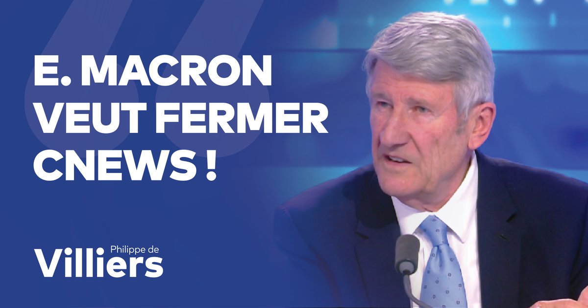 🎙️ Emmanuel Macron veut fermer CNews ! Qu'il fasse attention : il pourrait provoquer un soulèvement. Je pèse mes mots. Dans le paysage audiovisuel français, CNews est perçue par beaucoup comme une chaîne de liberté. Mieux vaut ne pas chatouiller les Français sur ce sujet. 🔗 Émission complète : #FaceAPhilippeDeVilliers #FADV #CNews Maxime Saada
