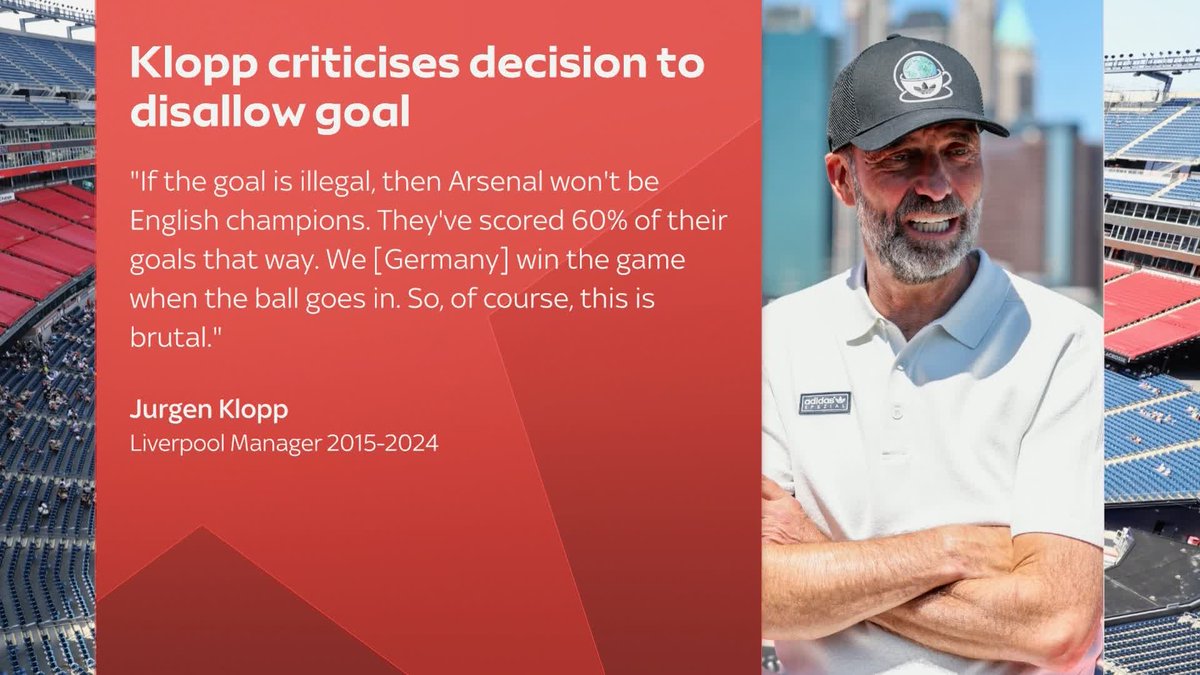 Jurgen Klopp has criticised the decision to disallow Jonathan Tah's goal for Germany in their World Cup defeat to Paraguay 🗣️🇩🇪