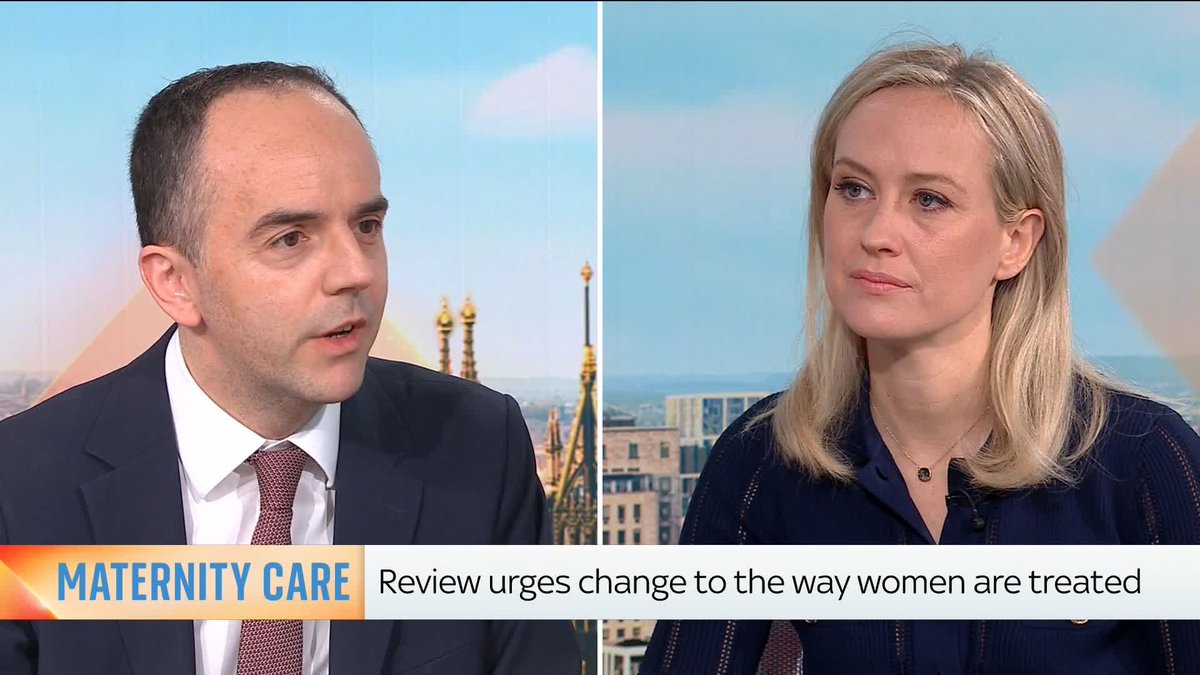 'Donna Ockenden's report on maternity safety was horrific and left me almost speechless' Health Sec James Murray tells Sophy Ridge that he is 'haunted' by the scale and depth of the failures.