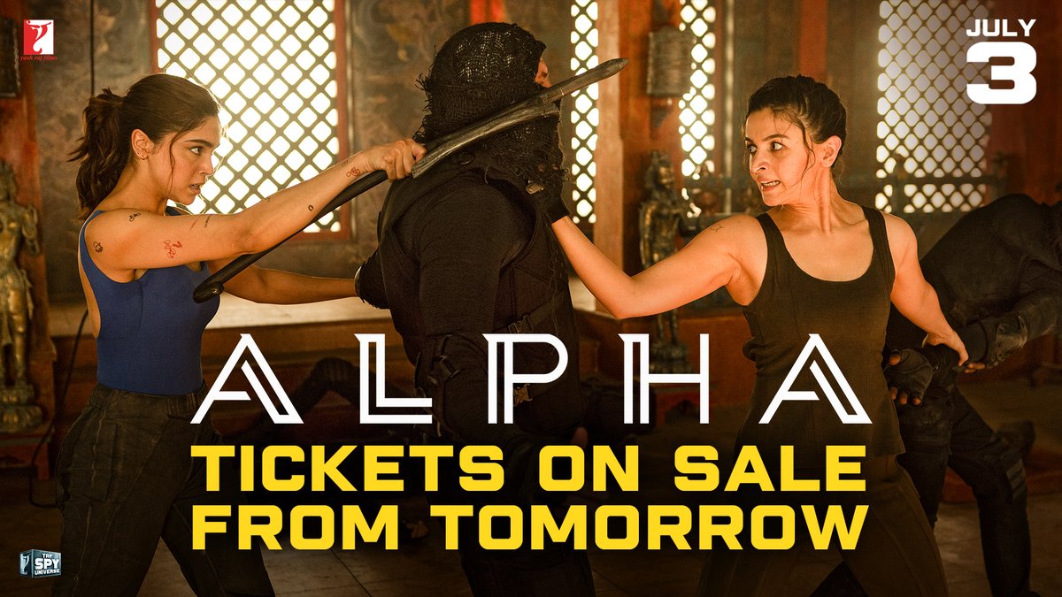 TWO badass girls. ONE kickass time 💥 αlpha tickets on sale from tomorrow 🍿🙌 See you this Friday….only in cinemas!!