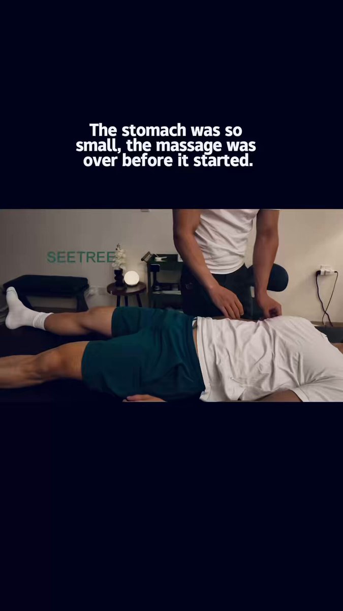 Relaxing tight abs. 硬くなった腹筋をほぐす
