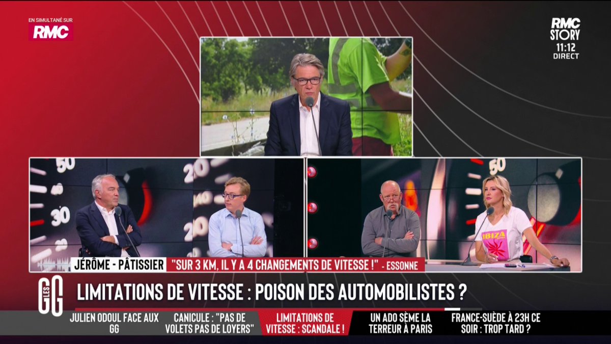 🛣️ En moyenne en France, 17 changements de limitation sur 100km de route. 📞 Jérôme, pâtissier : "J'ai 2/3km à faire le matin. Il y a 4 changements de vitesse, de 50 à 30, ensuite à 50 et on repasse à 30. À 2h du matin j'ai pris 90 € parce que je roulais à 36." #GGRMC