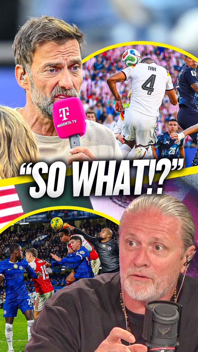 😤 "I don't know why Klopp links it with Arsenal! 😡 "So many people are annoyed by Arsenal the fact Arsenal won [the title]!" Petit is not happy with Klopp claiming Germany's disallowed goal vs Paraguay was like so many #AFC goals last season! 👀