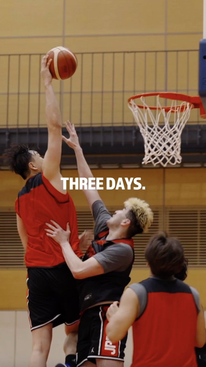 𝗧𝗛𝗥𝗘𝗘 𝗗𝗔𝗬𝗦. 🏆FIBAバスケットボールワールドカップ2027 アジア地区予選 Window3 📅2026年7月3日(金)20:30 TIPOFF 🆚中国 📺ＢＳ日テレ 生放送 📡DAZN/TVer 生配信 #AkatsukiJapan