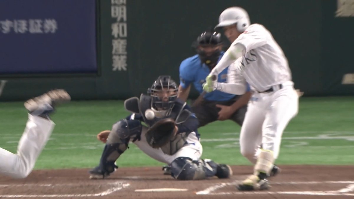 フェンス直撃‼️ 福岡ソフトバンク 海野隆司 選手の2点タイムリー2ベースヒット👏 👇スマホ・テレビで試合観戦！