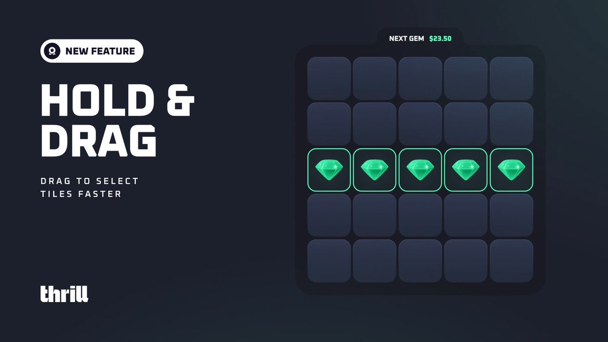 💎 Exclusive Features on Mines We’ve added two new features to elevate your gameplay on Mines! ✨ Hold & Drag - swipe across the grid for faster selections ✨ Slow Reveal - enjoy the suspense one reveal at a time Bigger multis on the horizon🔥 Play Mines👇