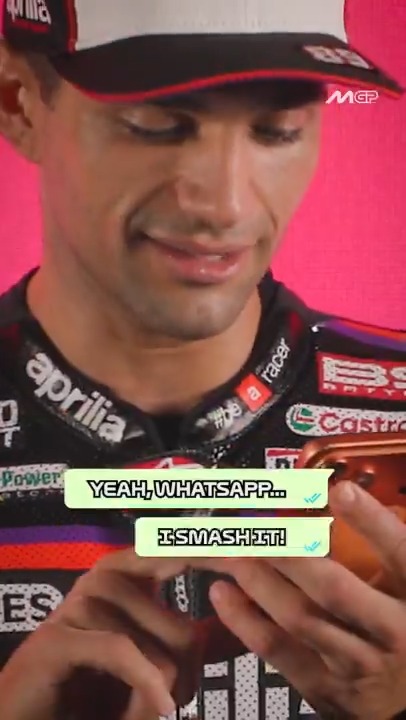 How much time do the riders spend on social media? 📱👀 #MotoGP