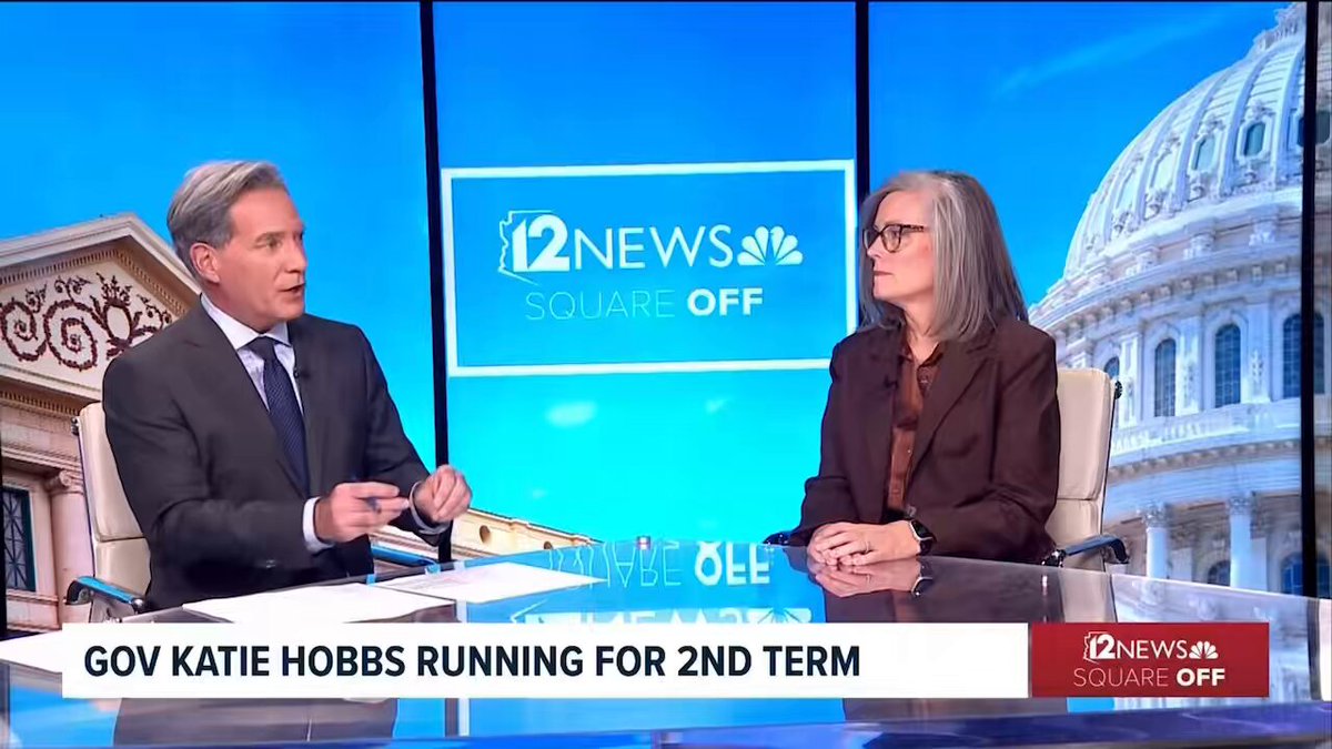 Hobbs admits the tax cuts she vetoed 3x are good then says she didn’t come here to veto bills just before saying she’s vetoed “a lot.” Asked about her bad economy she blamed Andy Biggs. A congressman has somehow been running the state while she’s governor? Well done Brahm Resnik
