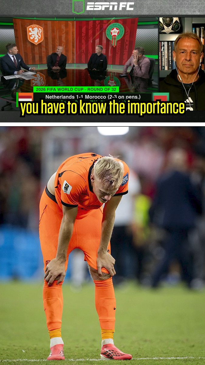 "Morocco gave 100%... if you don't sacrifice your life for your country, you aren't going to achieve anything." 😮 ESPN's Frank Lebouef suggests Netherlands did not want it enough 🇳🇱