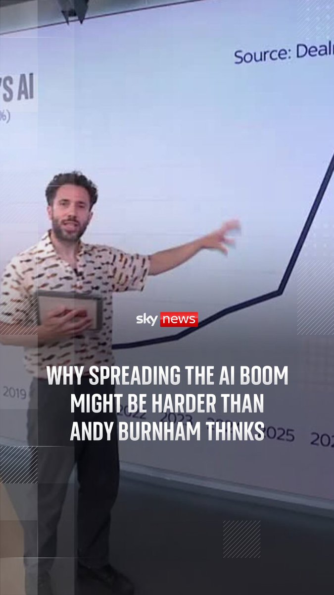 Sky's technology correspondent Rowland Manthorpe looks at new data showing an increase in AI investment in Britain and London under Keir Starmer's government.
