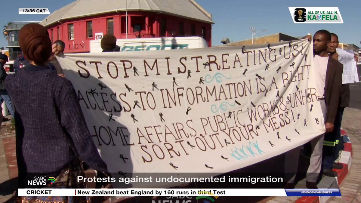 JUNE 30 PROTESTS | Various organisations and individuals are participating in forming a human chain at Salt River Circle in Cape Town. They say the action is against the targeting of migrant workers. SABC News reporter Vanessa Poonah has more.
