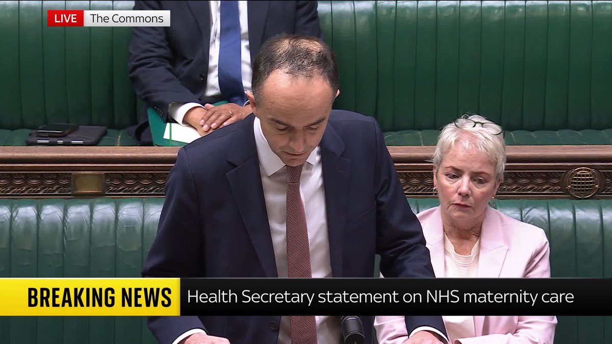 BREAKING: Health Secretary James Murray says the government will appoint a maternity commissioner in response to Baroness Amos' review into NHS maternity care in England, as he calls for a radical overhaul to the system. 📺 Sky 501, Virgin 602