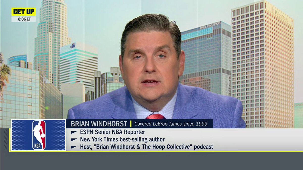 .Brian Windhorst breaks down the Warriors' chances of landing AD and LeBron in the Bay 👀