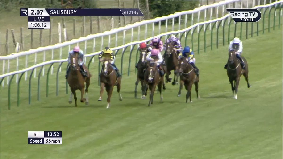 Breacher (Cracksman) beats the beautifully-bred Squadron to strike at 12/1 on debut for Muir & Grassick Racing. A first debut 2yo winner for the yard for two years - and seven years since Pyledriver won here on debut at 50/1! Salisbury Racecourse