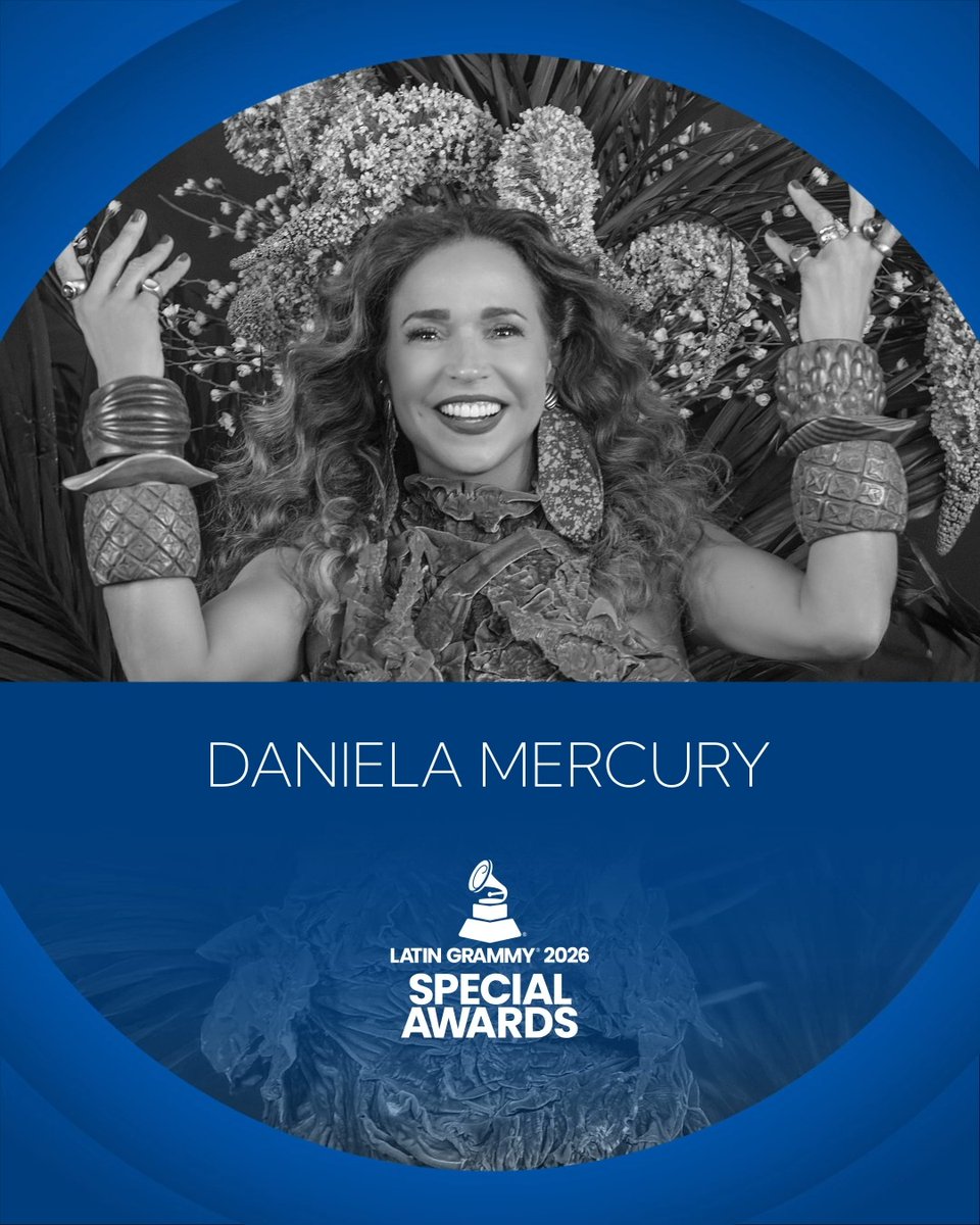 👏🎖️ Daniela Mercury, Prêmio à Excelência Musical 2026 🎼 Com sua energia explosiva, criatividade sem limites e voz marcante, Daniela Mercury ajudou a transformar o axé em um fenômeno mundial. Misturando samba-reggae, MPB, pop e música eletrônica, construiu uma carreira inovadora que revolucionou o Carnaval brasileiro e a música baiana. Ganadora do Latin GRAMMY e dona de sucessos como “O Canto da Cidade”, “Rapunzel” e “Swing da Cor”, Daniela se consolidou como uma das artistas mais influentes da música brasileira, levando a cultura da Bahia para palcos ao redor do mundo. Cantora, compositora, dançarina e ativista, segue sendo uma força criativa e cultural que une música, liberdade e identidade brasileira em cada projeto que realiza. 📸 : Priscila Prade