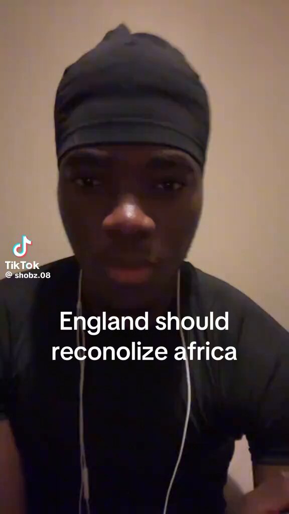 There is a new trend on TikTok where people are calling for England to recognise Africa.