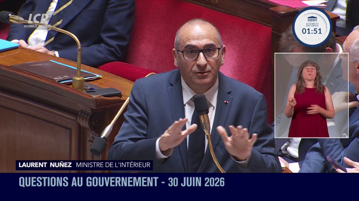 Assassinat de Louis : au sein de l’Assemblée nationale, Laurent Nuñez refuse à nouveau de parler d’ensauvagement. Le mot serait « connoté politiquement » selon le ministre de l’Intérieur.