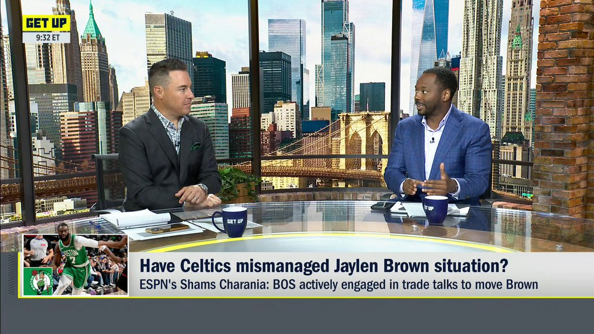 "If they're tired of Jaylen Brown, ... that's their business. But leaving him out there like this, when he's put so much equity into this team, into this franchise, is disrespectful and embarrassing. —Vincent Goodwill on Jaylen Brown's future in Boston 😳