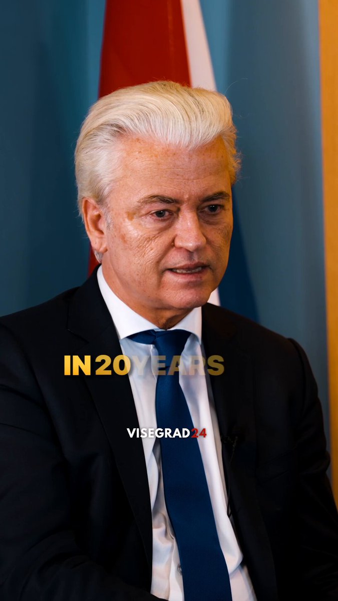Islam will be the biggest majority in the Netherlands in 20 years, as it is already today for people under the age of 25 years old, warns Dutch politician Geert Wilders. 🇳🇱