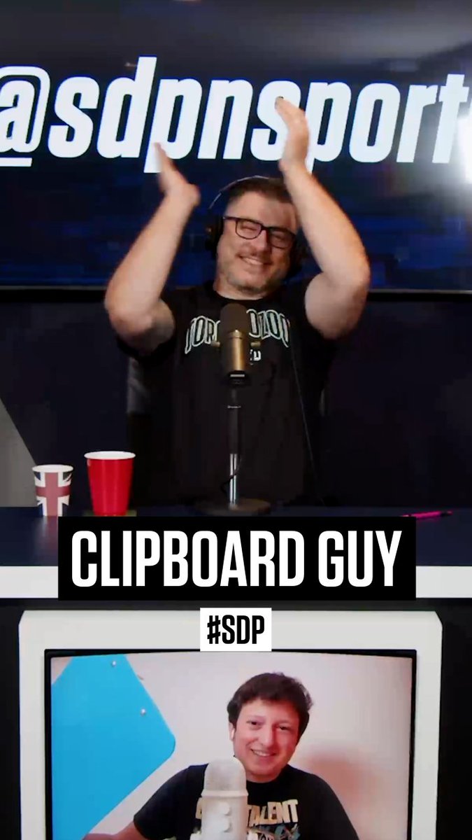 We had the ultimate draft expert on the show yesterday... and he brought the clipboard! 📋😅 #SDP josh libfeld
