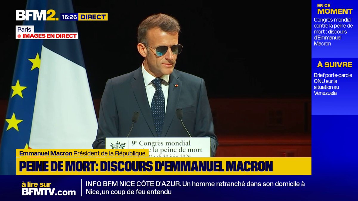 Peine de mort : "Les risques demeurent. Quand je vois les débats dans nos pays, je considère que rien n'est acquis" déclare Emmanuel Macron #BFM2