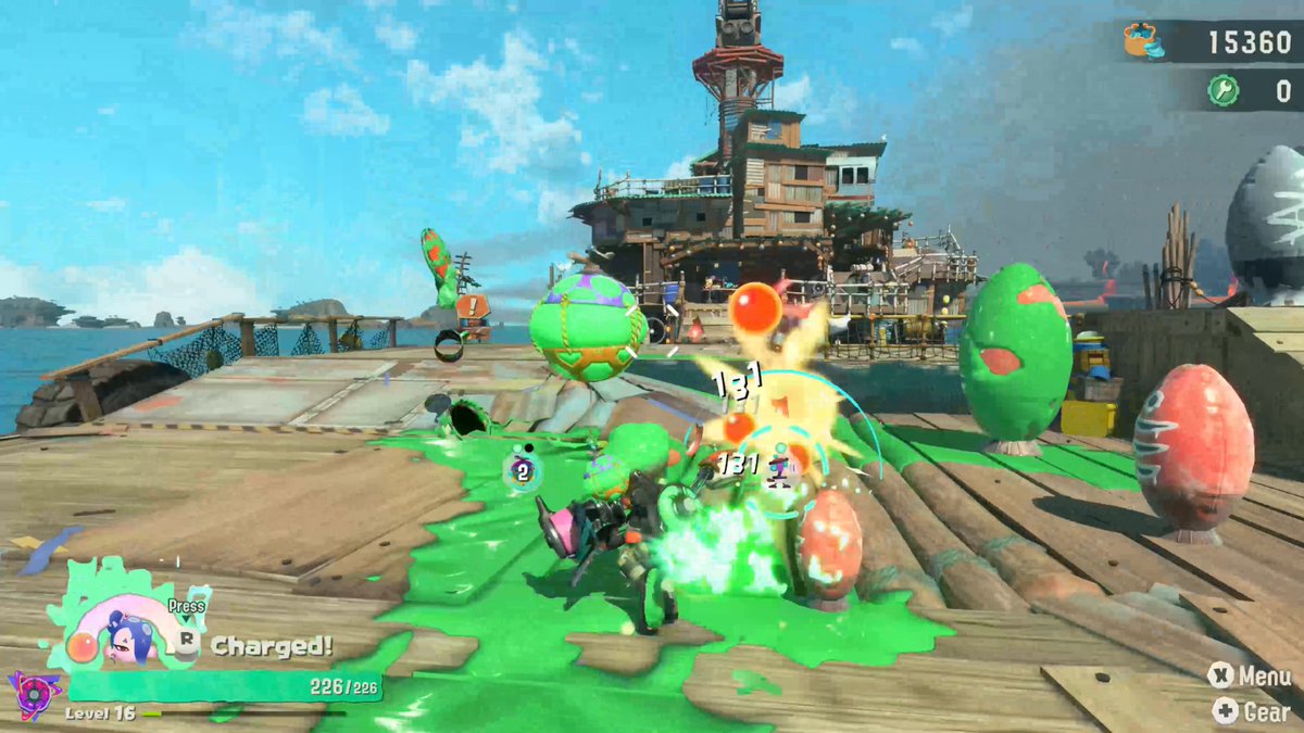 Take a look at some of the tricky gadgets from the Tactical Tank in #SplatoonRaiders. Hold down your turf with the Shot Pot’s turret action, then smoke some Salmonids with chained Bombloons. Once you’ve found your fave gadgets, upgrade and customize them! #TreehouseLive