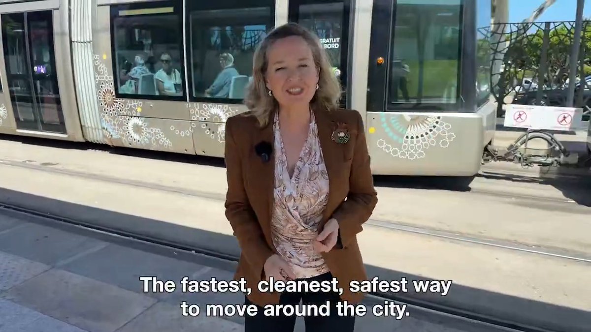 Morocco is a strategic EU partner. We are investing in projects that improve everyday life such as Rabat's tramway, the fastest, cleanest &amp; safest way to get around the city. President Nadia Calviño will announce new financing today for more sustainable transport projects in 🇲🇦