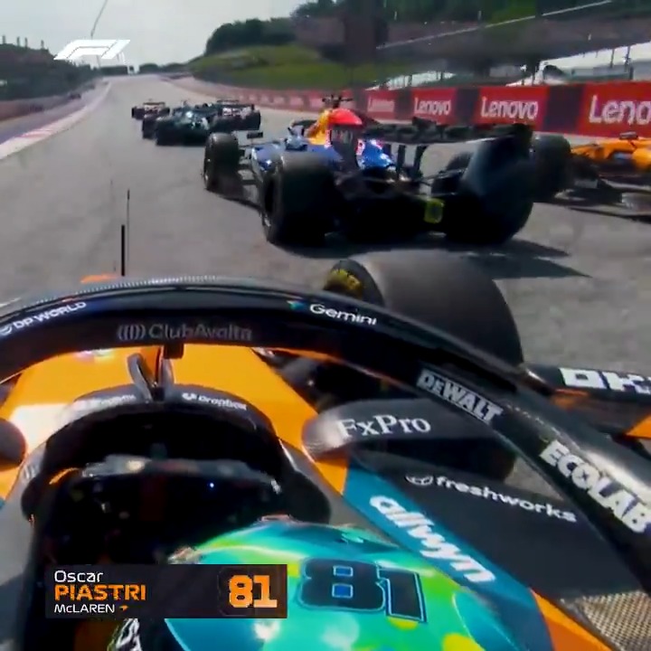 Watch the charge off the line from onboard with the drivers! 😵