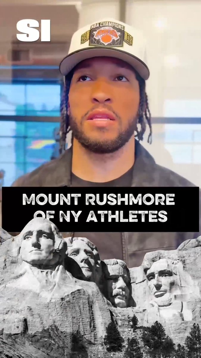 Jalen Brunson's Mount Rushmore of NY athletes 👀