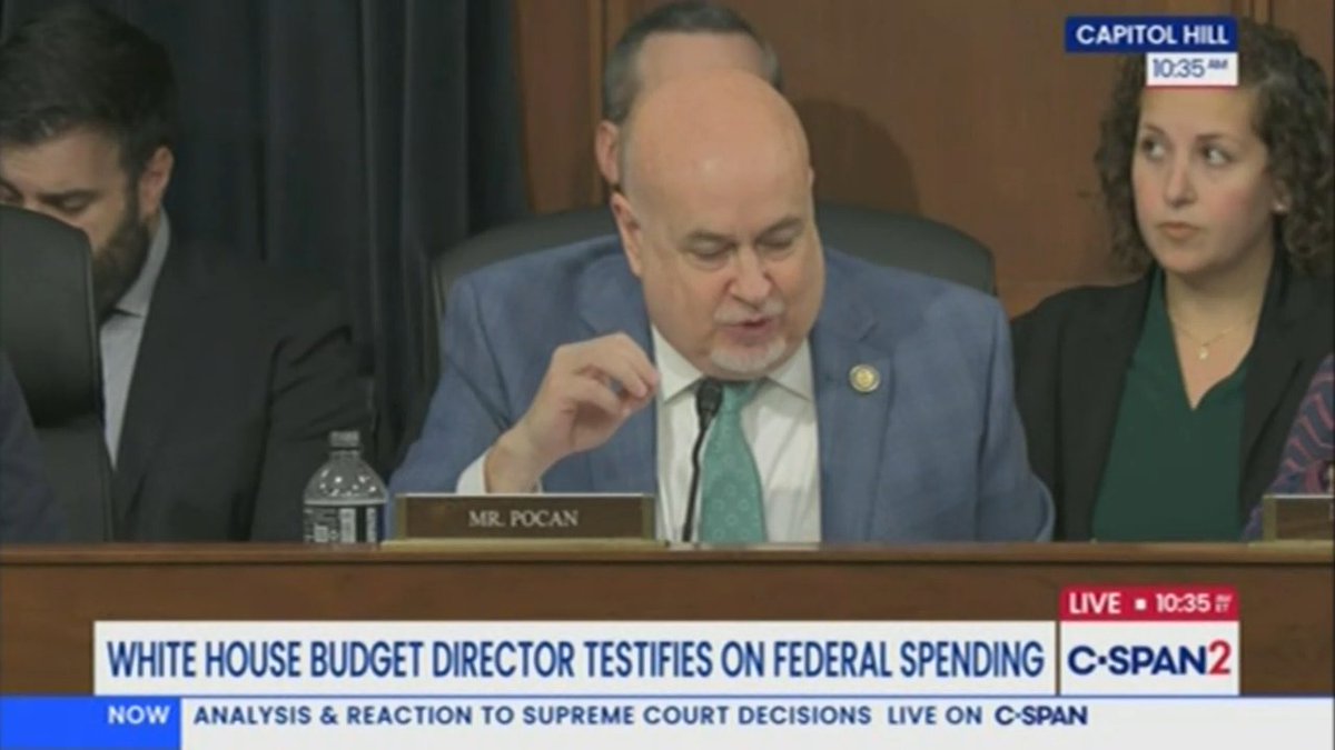 Rep. Pocan: Multiple studies have shown that adults and children across the globe have died because of cuts to programs like USAID Vought: I do not concur with the validity of those studies