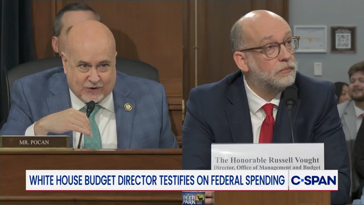 "It's a yes or no, don't dance, you're not a tap dancer." Heated exchange between Rep. Mark Pocan (D-WI) and White House Budget Director Russell Vought over stories on if people died due to cuts in foreign aid and the shuttering of USAID.