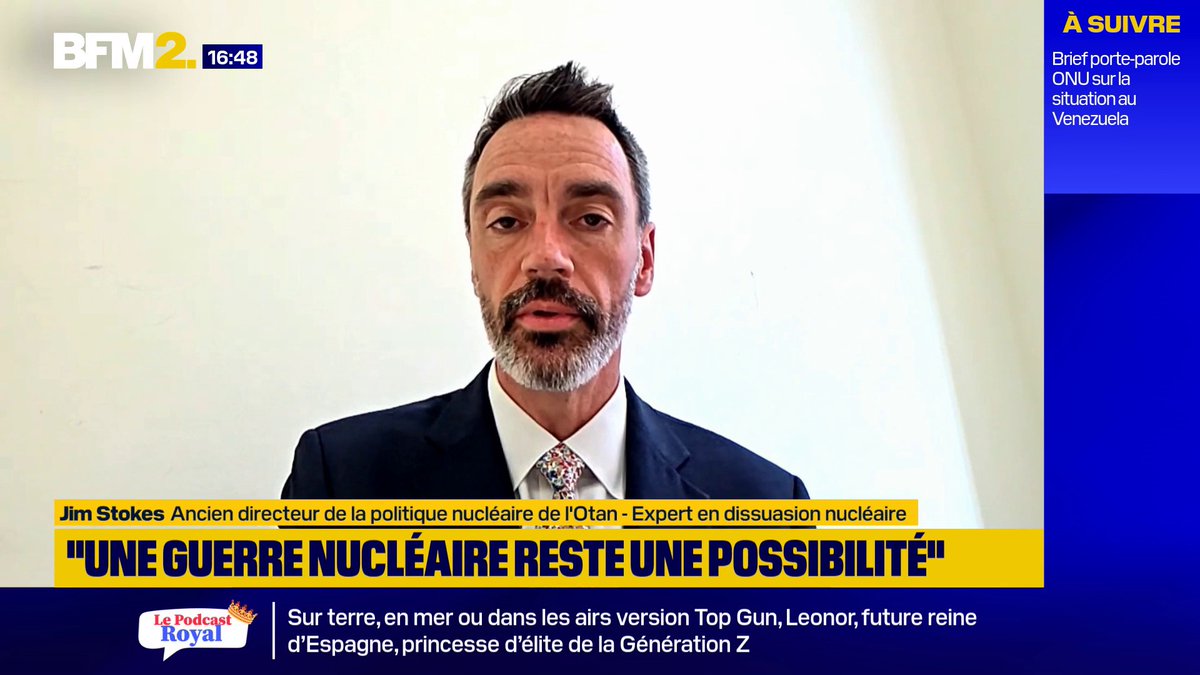 "Nous devons nous y préparer" : l'ancien directeur de la politique nucléaire de l'Otan estime qu'une guerre nucléaire est "une possibilité" #BFM2