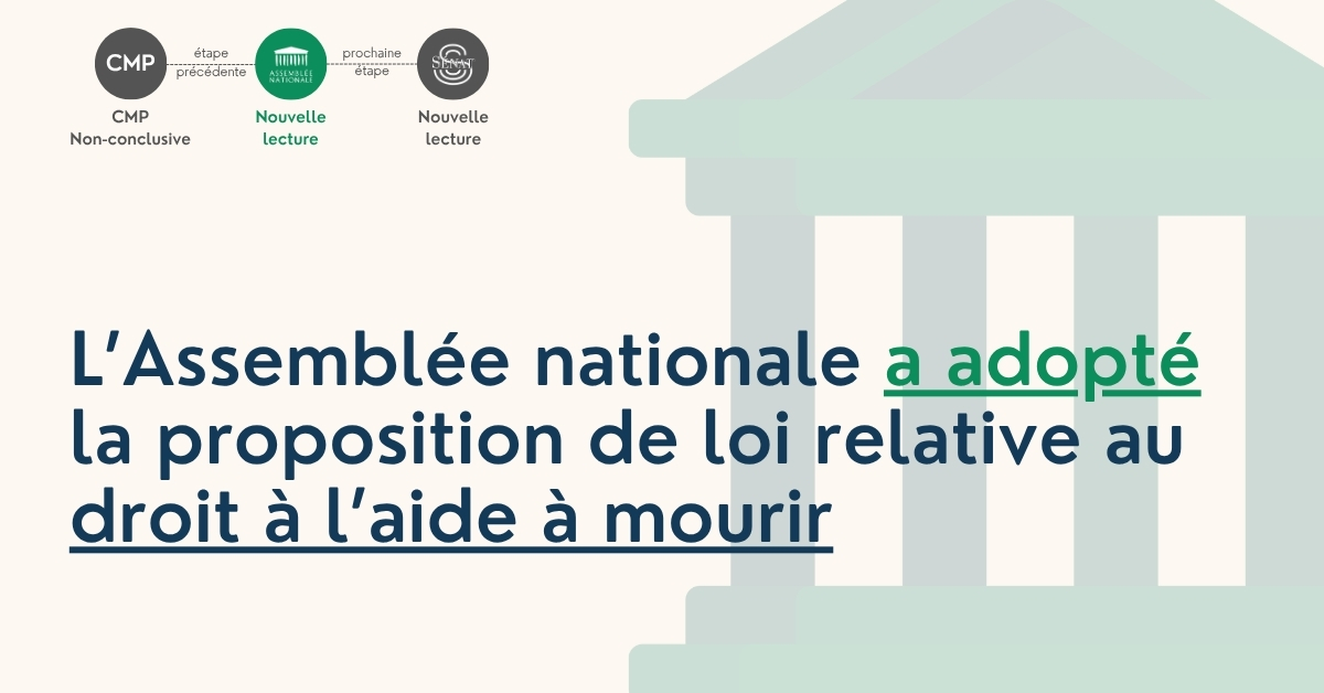 ✅ Adoption de la proposition de loi relative au droit à l’aide à mourir, en nouvelle lecture. 🔎 En savoir plus : #DirectAN