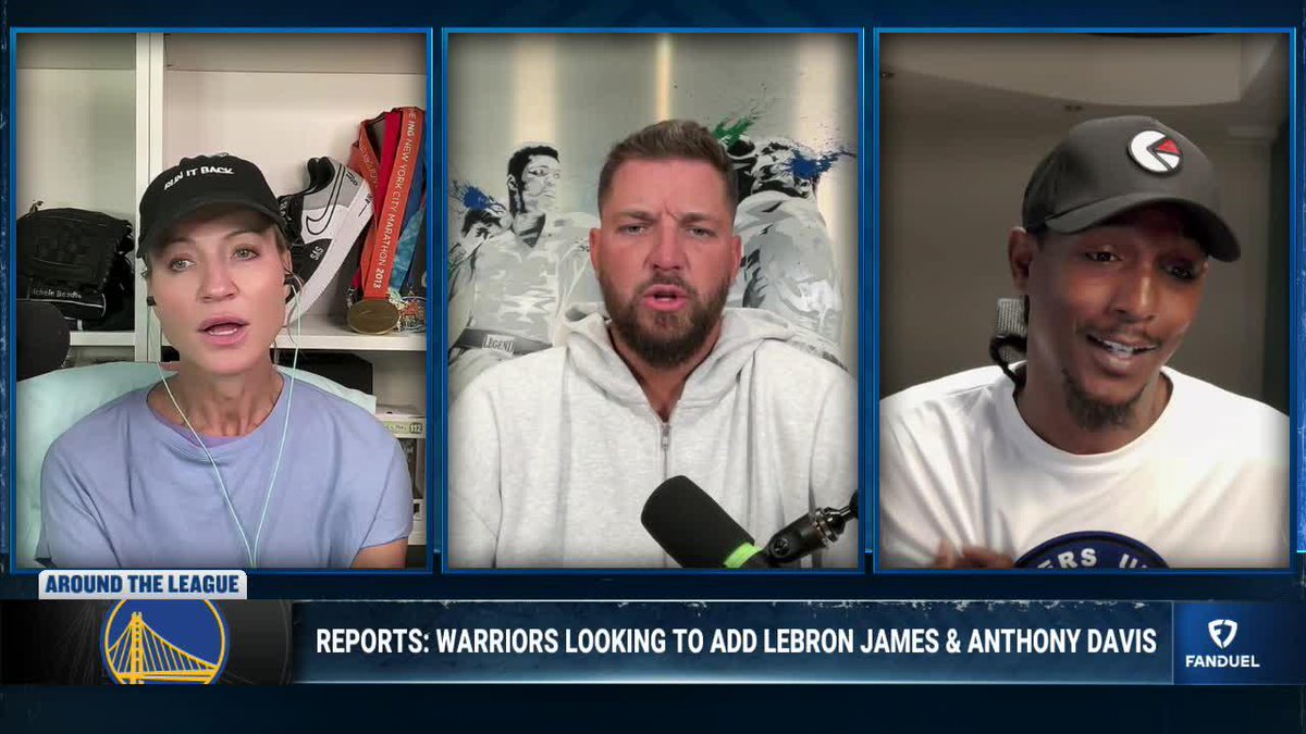 Will the Warriors make the NBA Playoffs with LeBron? 🤔 "Paris wasn't long ago. That was Steph & LeBron... yes." Michelle Beadle "I don't know that's why I don't like all the old guys getting together." Lou Williams "I don't think they get to the 2nd round." Chandler Parsons