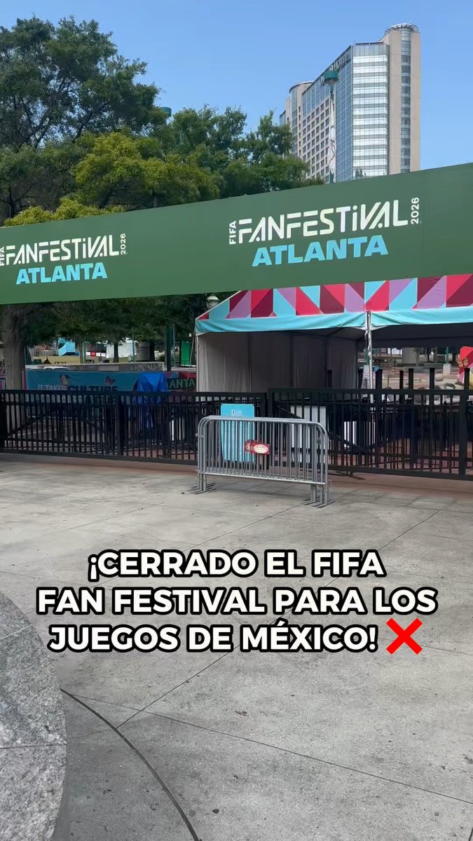 “UNA PENA NO PODER VER LOS JUEGOS” 😡 No proyectarán el juego de México en el FIFA Fan Festival de Atlanta ❌ La molestia de los aficionados porque el recinto ha estado cerrado en los últimos dos días 😨