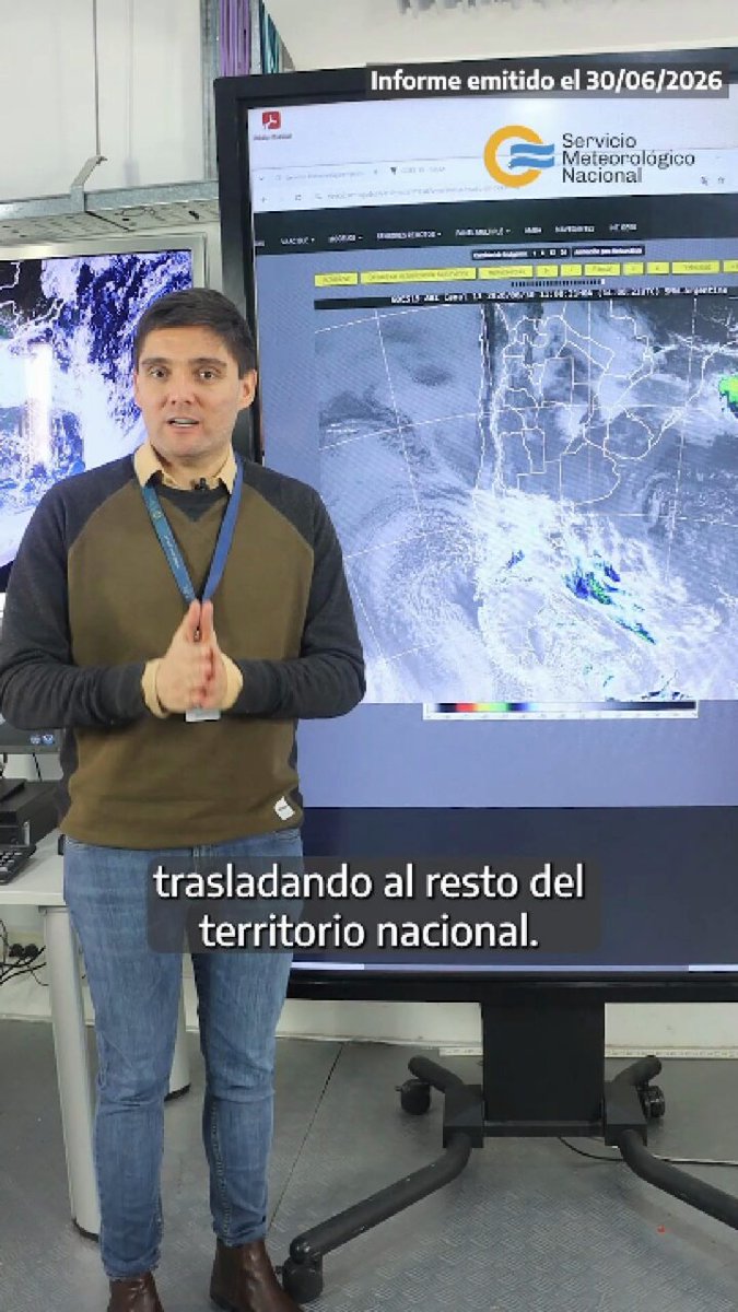 30 JUN | Dale ▶️ a un nuevo informe del SMN Argentina sobre el frío que afectará a gran parte del país entre hoy y el viernes 3 de julio del 2026. Seguí las actualizaciones en 👉