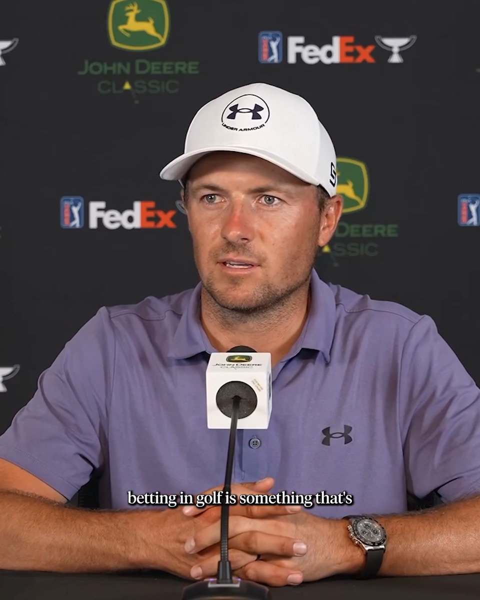 "Betting in golf is something that's going to have to be tackled here soon." Jordan Spieth says sports betting has caused fan behavior at PGA Tour events to change.