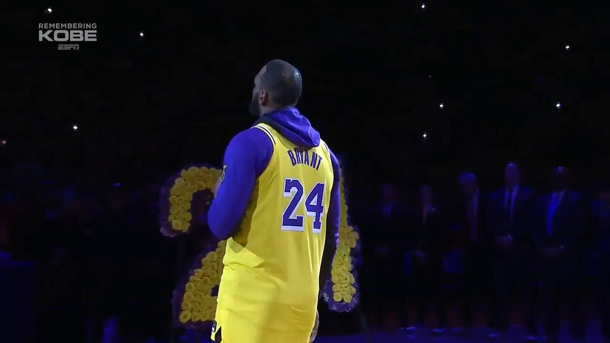 LeBron James’ speech to Lakers fans after we lost Kobe 💜💛