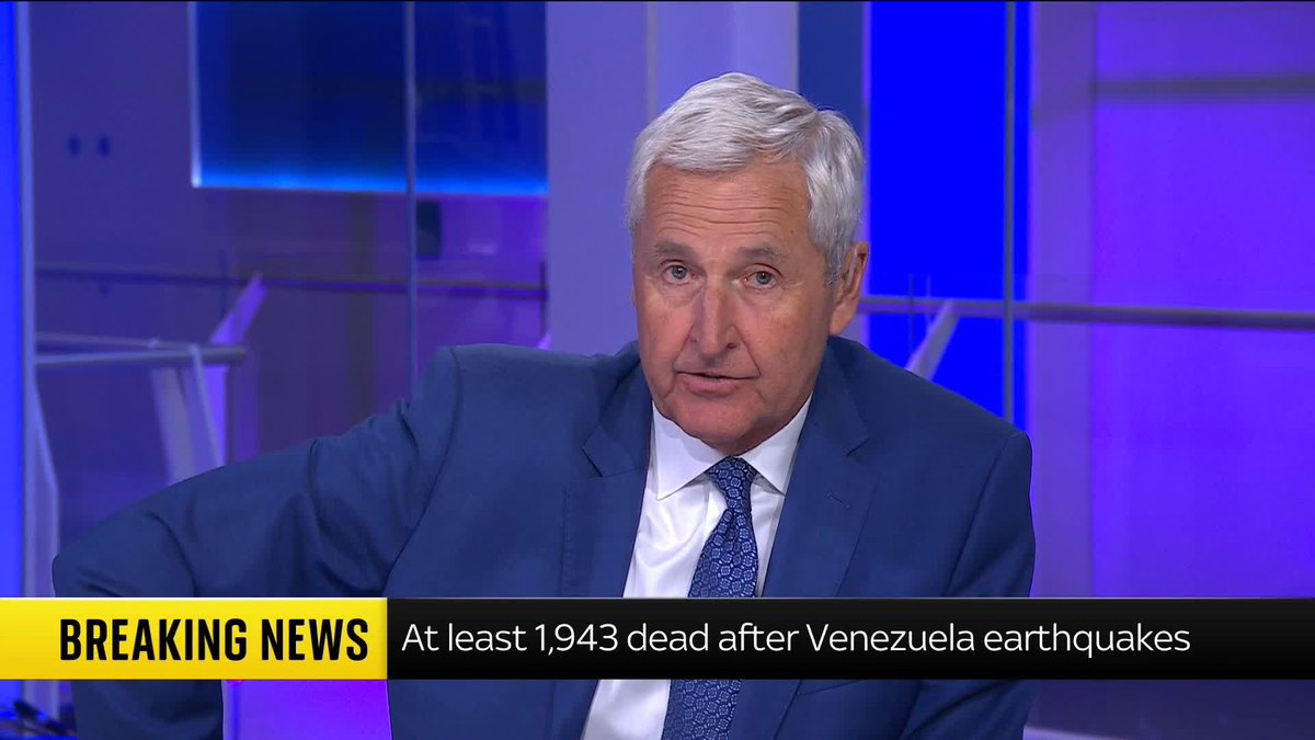 BREAKING: The confirmed death toll from Venezuela’s earthquakes has reach at least 1,943, says local authorities 📺 Sky 501, Virgin 602, Freeview 233 and YouTube