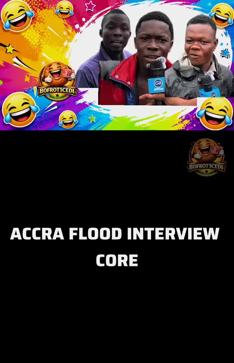 Ghanaians never cease to amaze me😭 ACCRA FLOOD INTERVIEW CORE‼️😂 🎥: GHBRAIN