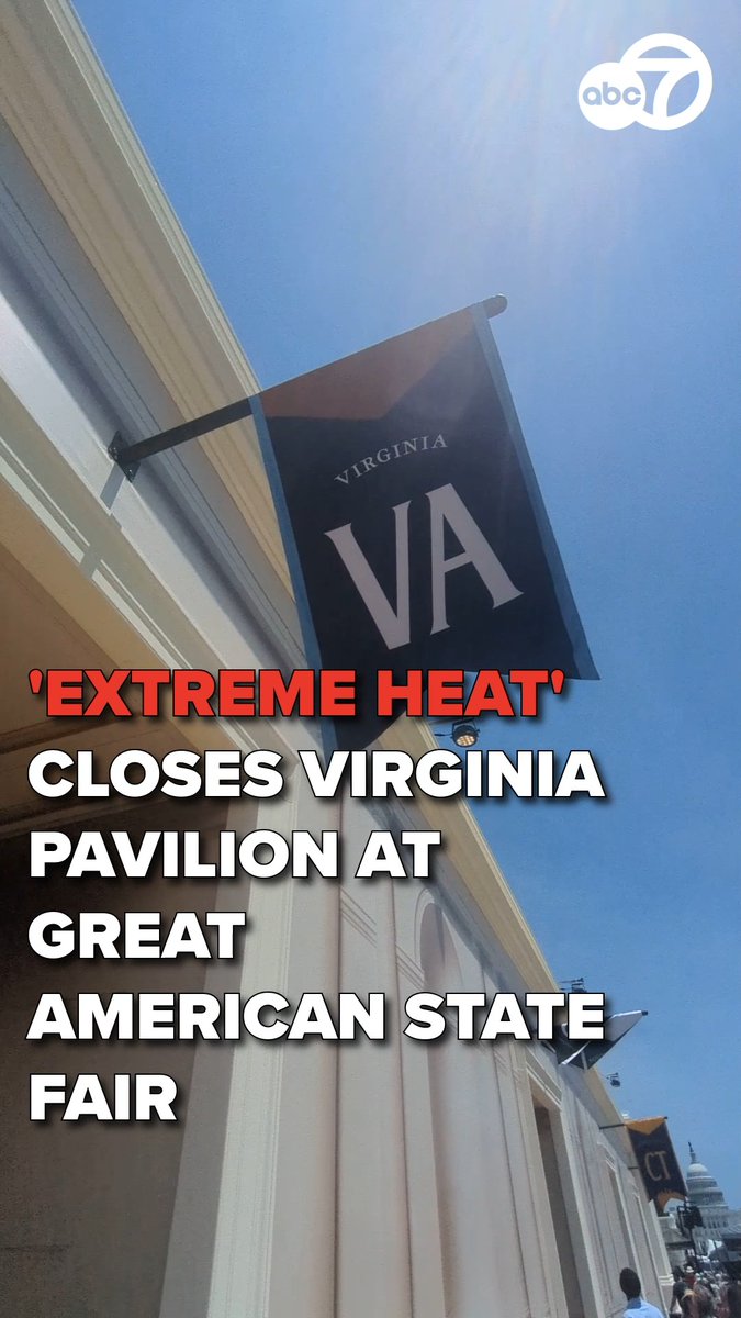 The DMV is getting ready for a heat wave heading into the Fourth of July weekend, but the Virginia pavilion at the Great American State Fair is already throwing in the towel. The pavilion is closed, at least for Tuesday. READ MORE: