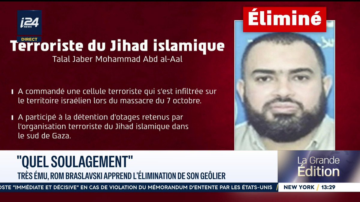 🎗️ L'ex-otage Rom Braslavski apprend l'élimination de son geôlier #LaGrandeEdition