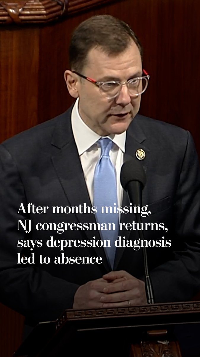 Rep. Tom Kean Jr. (R-New Jersey) returned to the U.S. House on Tuesday, ending a mysterious four-month-long absence. In his speech on the floor, Kean said he was diagnosed with depression, explaining his absence from over 100 house votes since March.