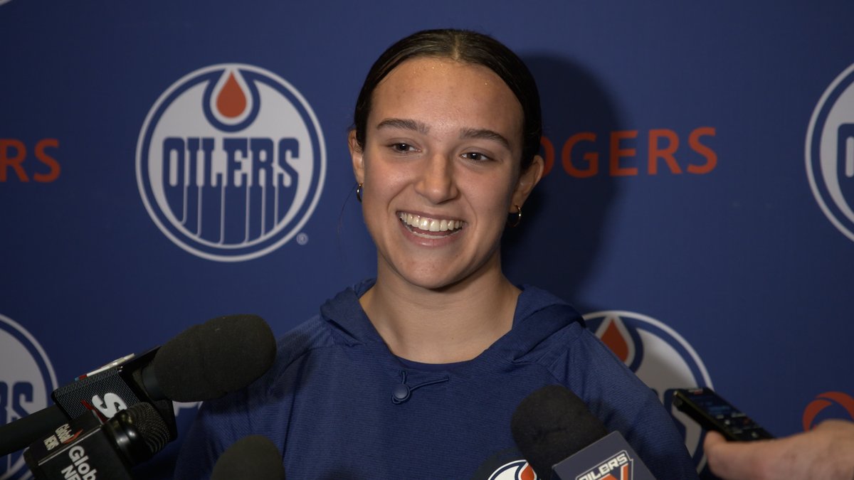 "Learning from all the amazing staff & all the people, the resources. There's so much to learn here." Chloe Primerano checks in with the media after day two at #Oilers Development Camp. Enterprise | #LetsGoOilers