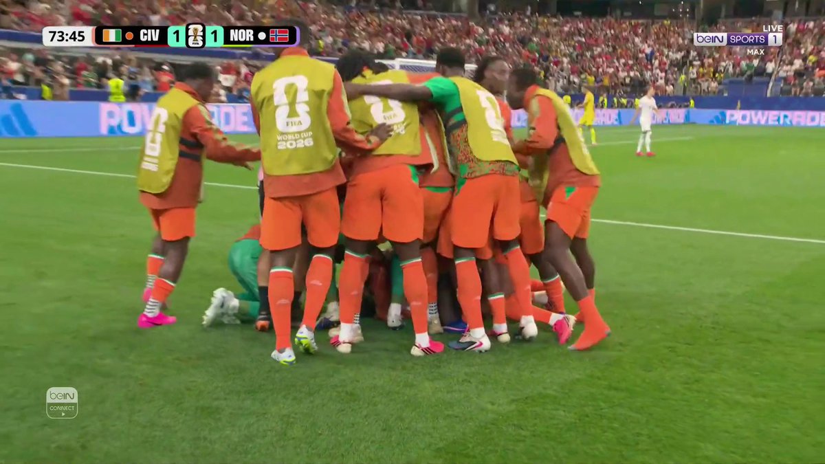ديالو يدرك التعادل لمنتخب كوت ديفوار ويشعل المدرجات ⚽️🇨🇮🔥🔥🔥 📦 اشترك الآن 👇 🔗 📱 #كأس_العالم2026 | #مونديال2026 | #كأس_العالم #beINWC26 | #FIFAWorldCup2026 | #FIFAWorldCup