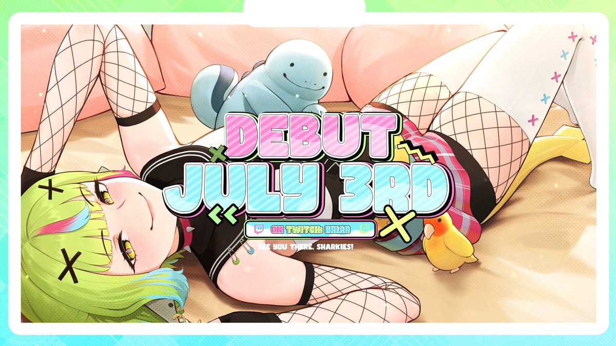 🦈 DEBUT ANNOUNCEMENT 🦈 【Ｗｈａｔ＇ｓ ｔｈｉｓ ｖｉｄｅｏ ｆｉｌｅ ｏｎ ｙｏｕｒ ｄｅｓｋｔｏｐ？ Ｙｏｕ ｈａｖｅｎ＇ｔ ｓｅｅｎ ｉｔ ｂｅｆｏｒｅ．．．】 ▸ Return from hiatus ▸ New custom model ▸ New emotes 🗓️July 3rd - 12PM PST | 3PM EST | 9PM CEST