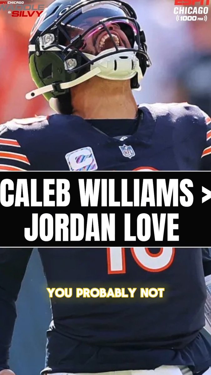 Does Caleb Williams have a higher ceiling than Jordan Love? @robdemovsky tells @waddleandsilvy and @tyleraki_ why he believes Caleb does! 🐻 ⬇️